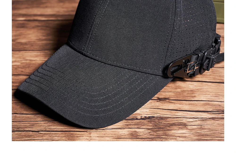 Plain Black Adjustable Cap , - Streetwear Cap - Slick Street