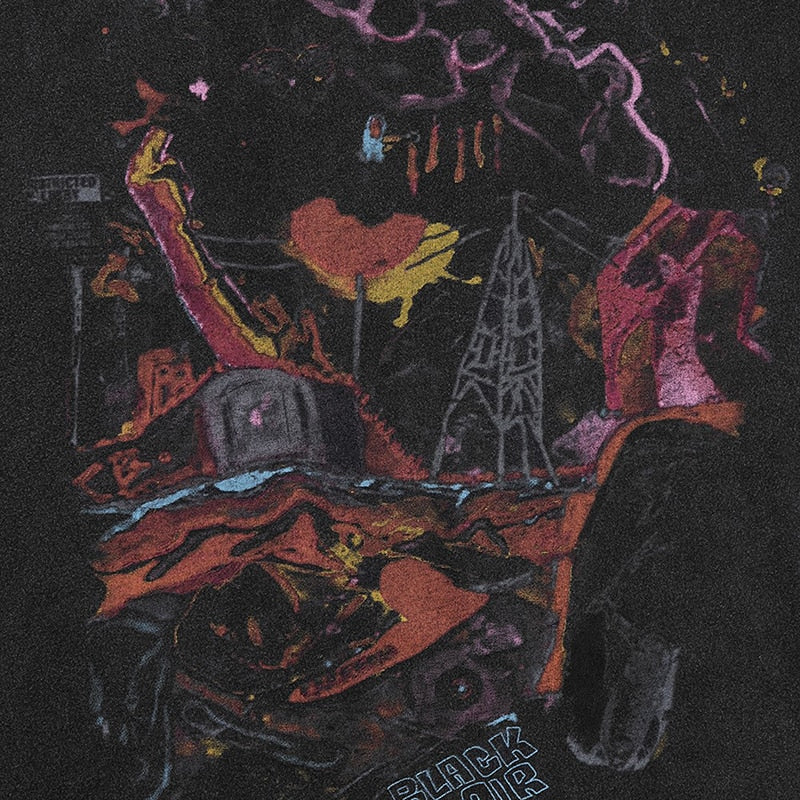 Black Air Graphic Streetwear T-Shirt , - Streetwear T-Shirts - Slick Street