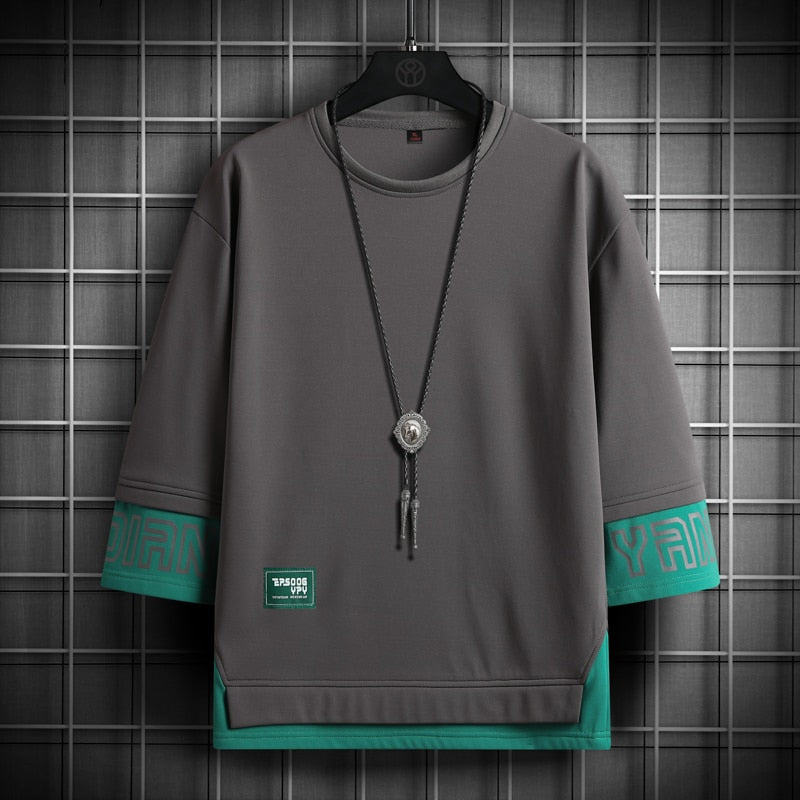 YPY Long Sleeve T-Shirt Grey, XS - Streetwear T-Shirts - Slick Street