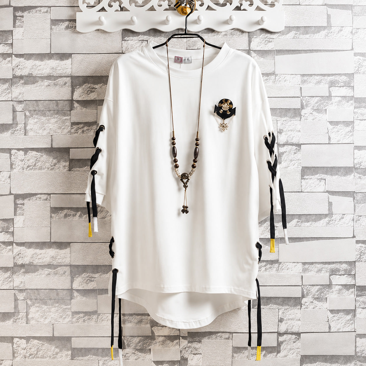Homme T-Shirt White, XS - Streetwear T-Shirt - Slick Street