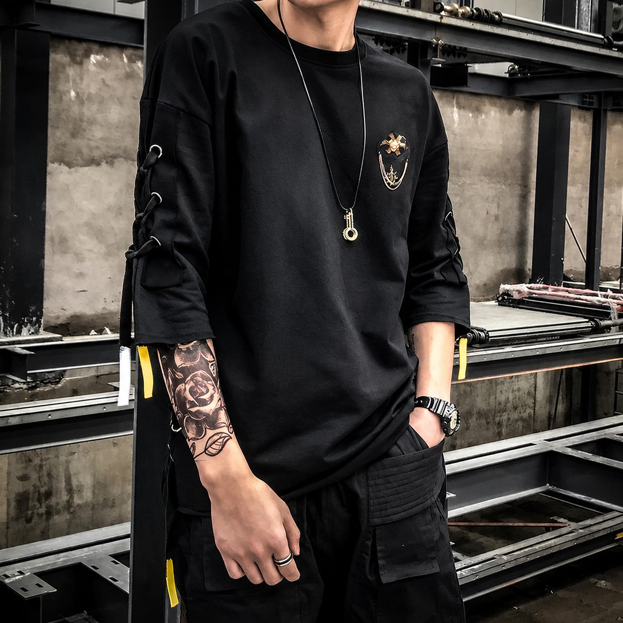 Homme T-Shirt , - Streetwear T-Shirt - Slick Street
