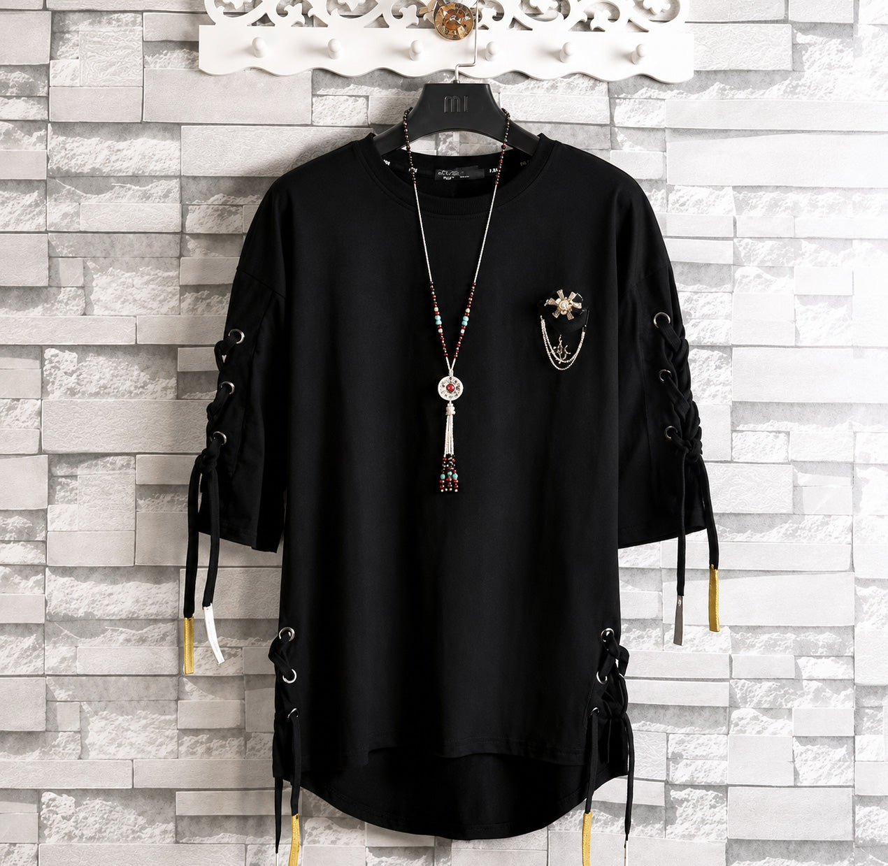 Homme T-Shirt Black, XS - Streetwear T-Shirt - Slick Street