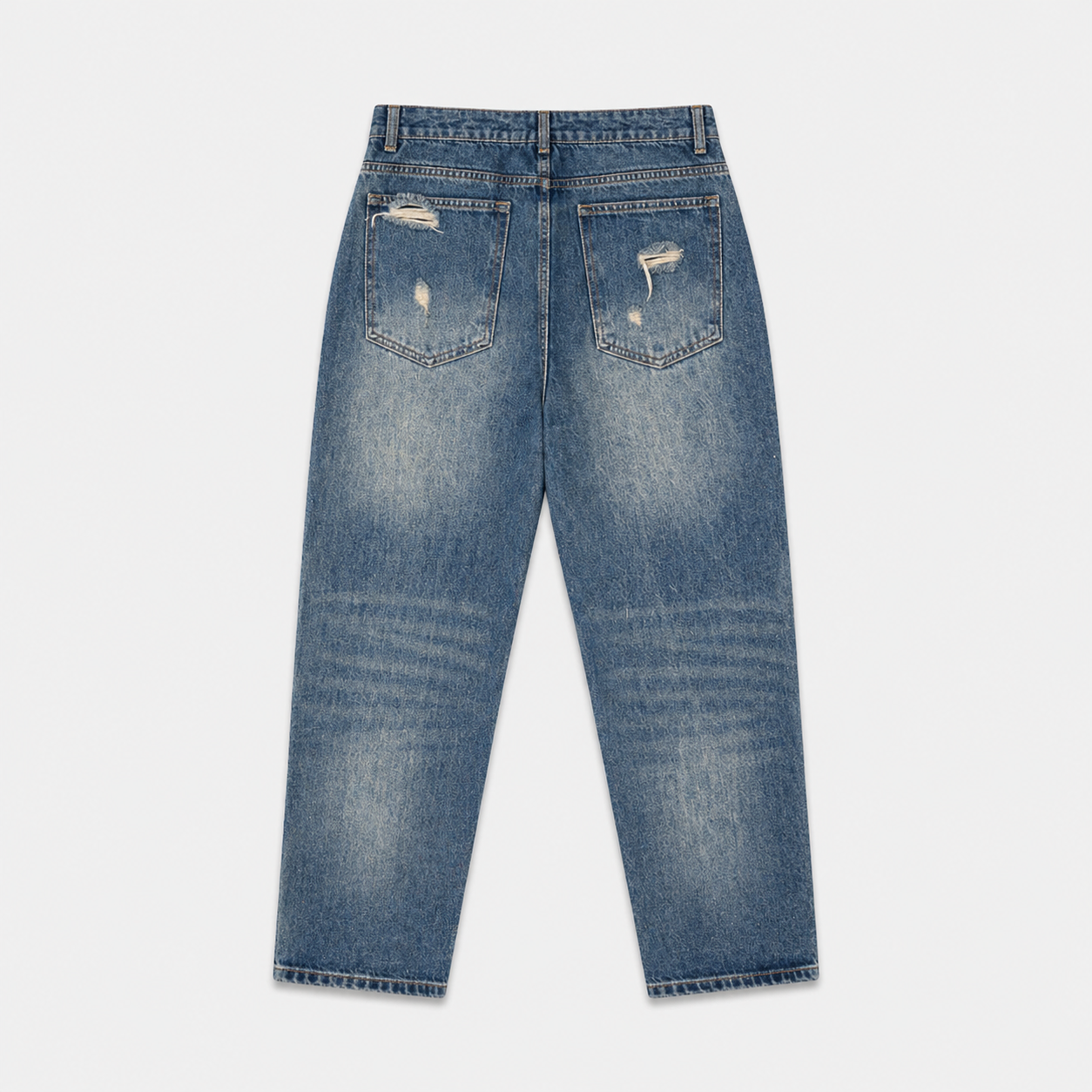 Indigo 26 Blue Distressed Jeans , - Streetwear Jeans - Slick Street