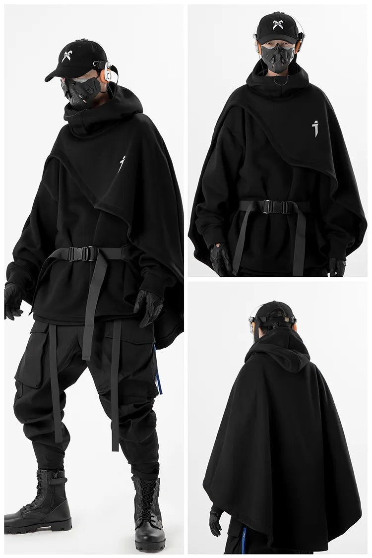 High Neck Cloak Two Piece Hoodie – Slick Street