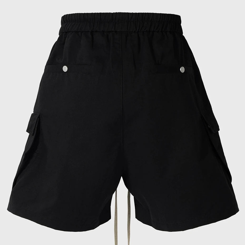 Z1 Long Drawstring Cargo Shorts , - Streetwear Shorts - Slick Street