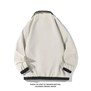 Color Block Reversible Zipper Jacket ,  - Streetwear Jacket - Slick Street