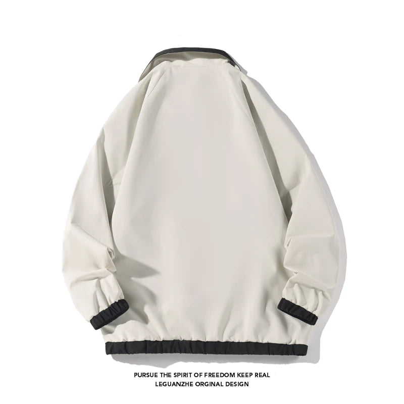 Color Block Reversible Zipper Jacket ,  - Streetwear Jacket - Slick Street