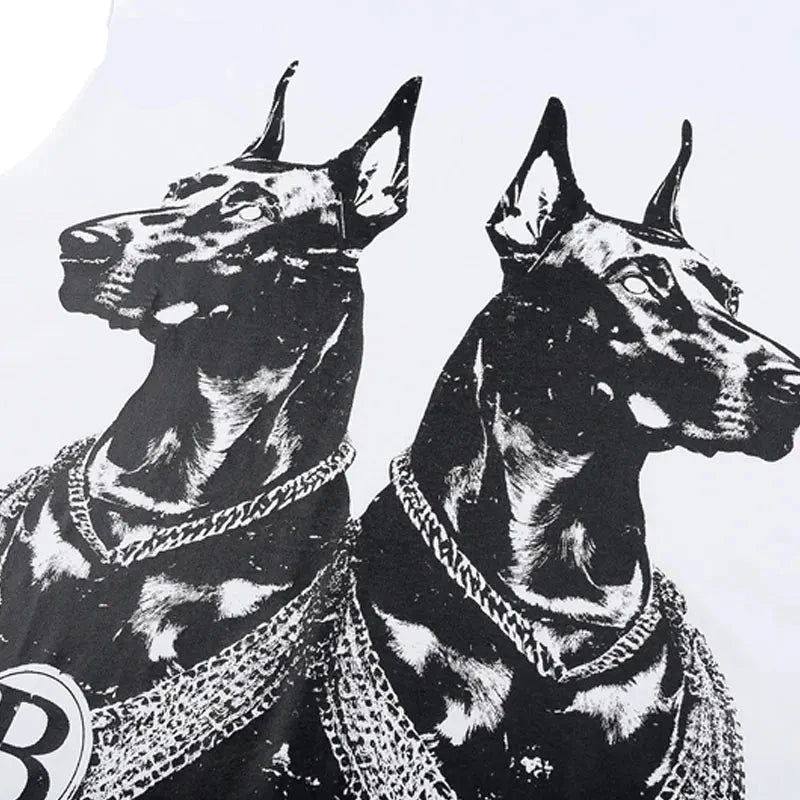 Top Tank Doberman Graphic Sleeveless T-Shirt ,  - Streetwear T-Shirt - Slick Street