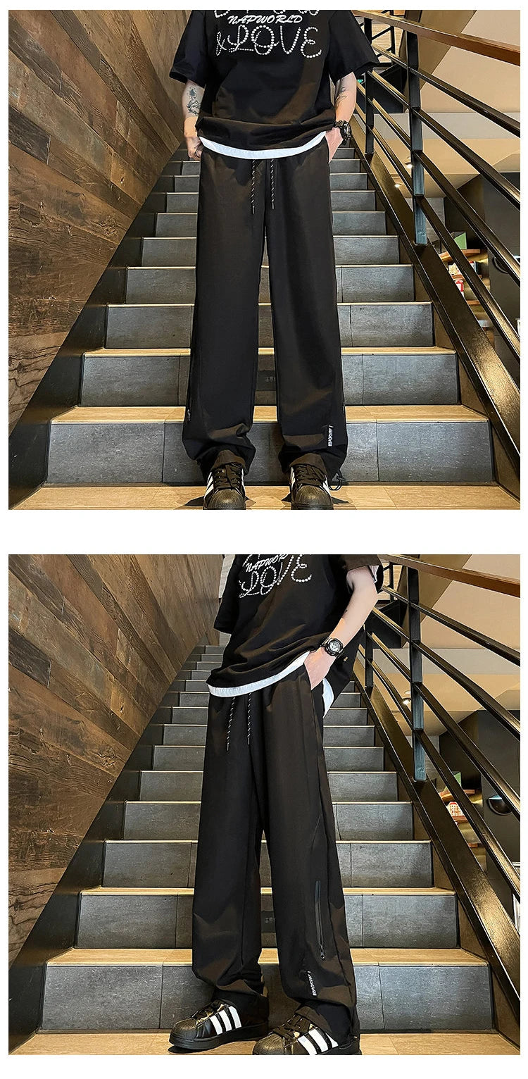 BK26 Nylon Pants ,  - Streetwear Pants - Slick Street