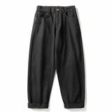 Casual Straight-Leg Trousers Black, XS - Streetwear Pants - Slick Street