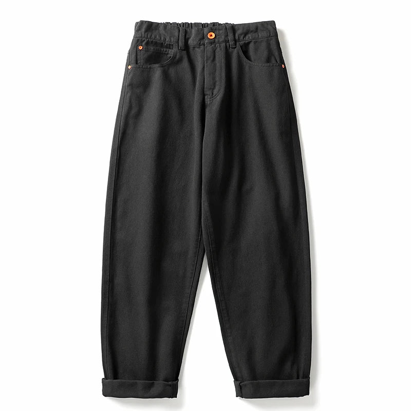 Casual Straight-Leg Trousers Black, XS - Streetwear Pants - Slick Street