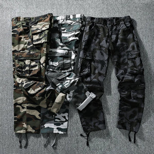 CA26 Tactical Camo Cargo Pants , - Streetwear Pants - Slick Street