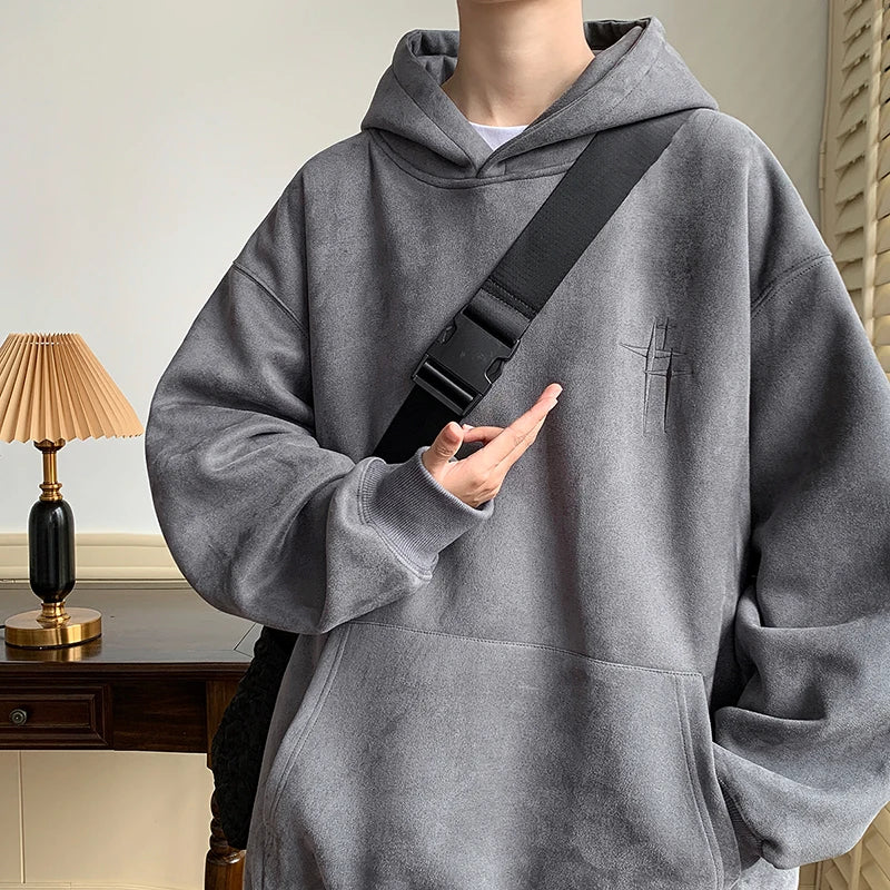 Plain Color Walk Up Trend  Vintage Hoodie ,  - Streetwear Hoodie - Slick Street