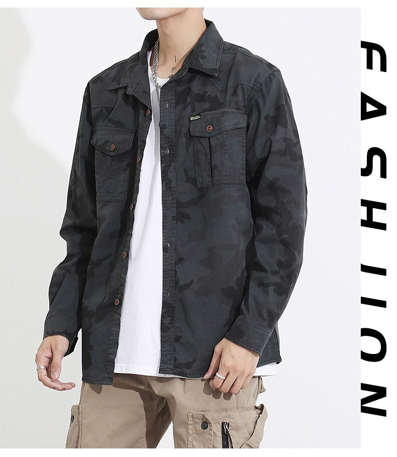 Military VSA Camouflage Shirt ,  - Streetwear Shirt - Slick Street