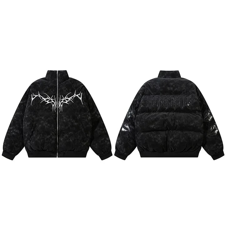 Slick 'Twisted Vines' Puffer Jacket ,  - Streetwear Jacket - Slick Street