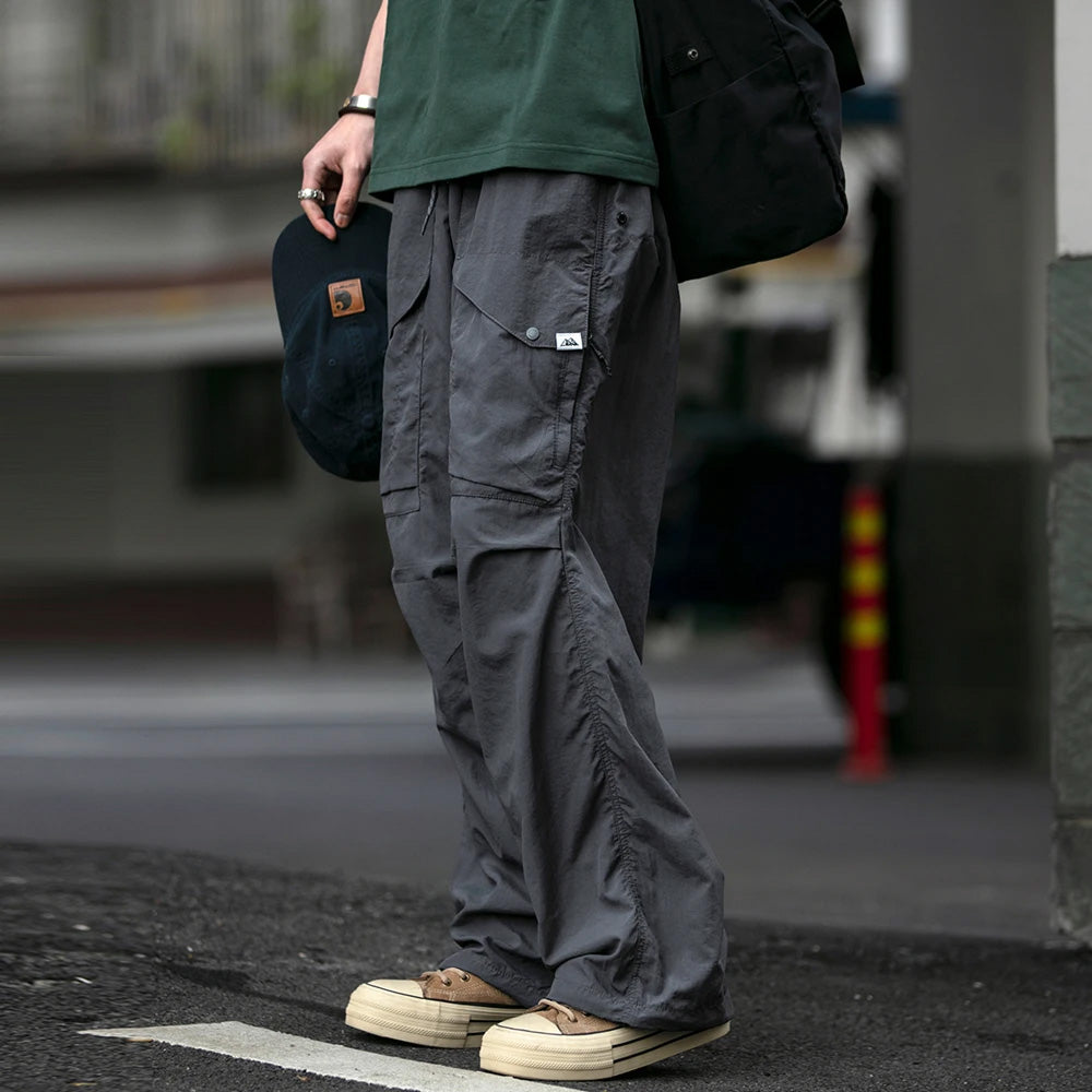 Waterproof Nylon Cargo Pants , - Streetwear Cargo Pants - Slick Street