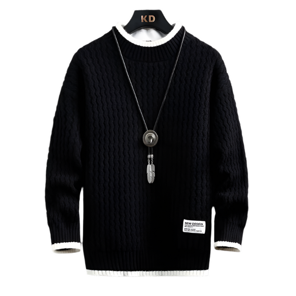Classic Knitted Sweatshirt , - Streetwear Sweatshirts - Slick Street