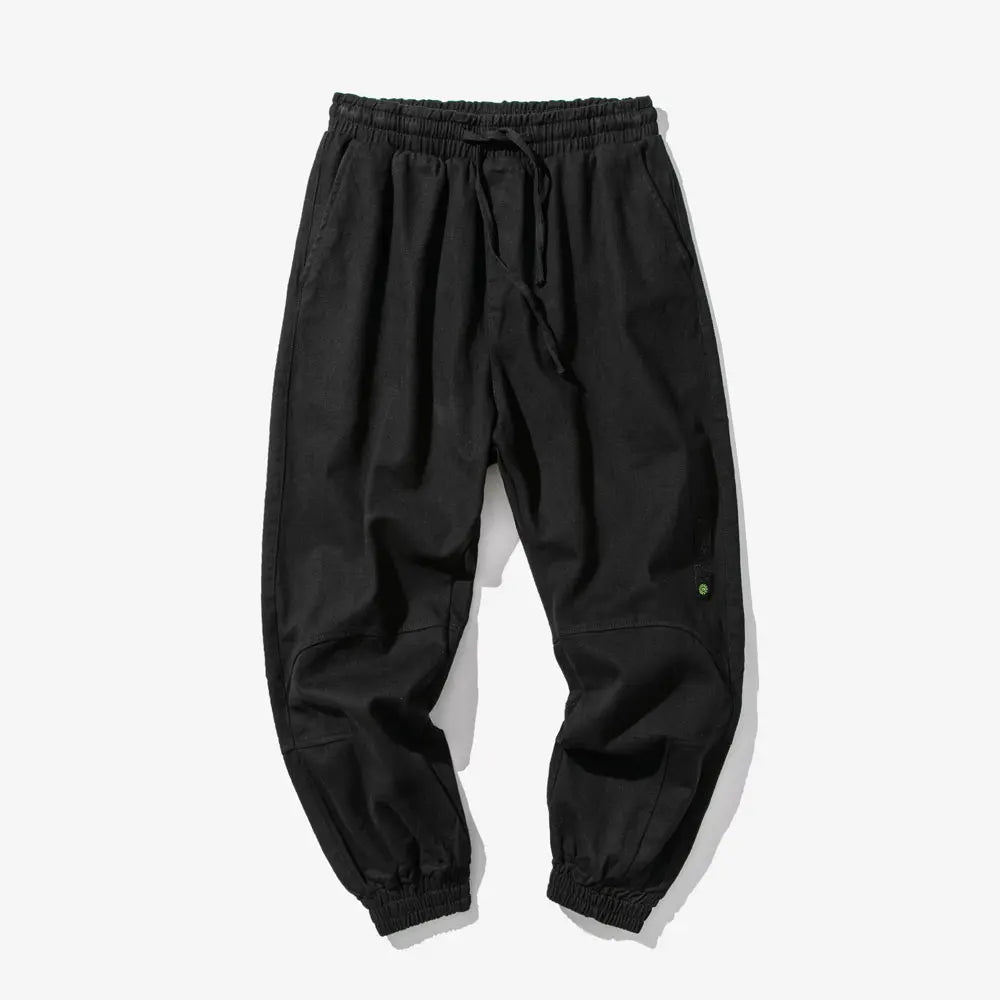 Slouchy Slim Elastic Ankle Length Pants Black, XS - Streetwear Pants - Slick Street
