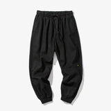 Slouchy Slim Elastic Ankle Length Pants Black, XS - Streetwear Pants - Slick Street
