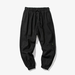 Slouchy Slim Elastic Ankle Length Pants Black, XS - Streetwear Pants - Slick Street