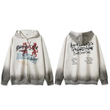 Make America Go Hard Again Graffiti Zipper Hoodie Beige, XXS - Streetwear Hoodie - Slick Street