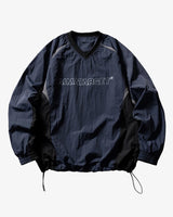 AIMATARGET Color Block Long Sleeve Over Jacket Blue, M - Streetwear Jacket - Slick Street