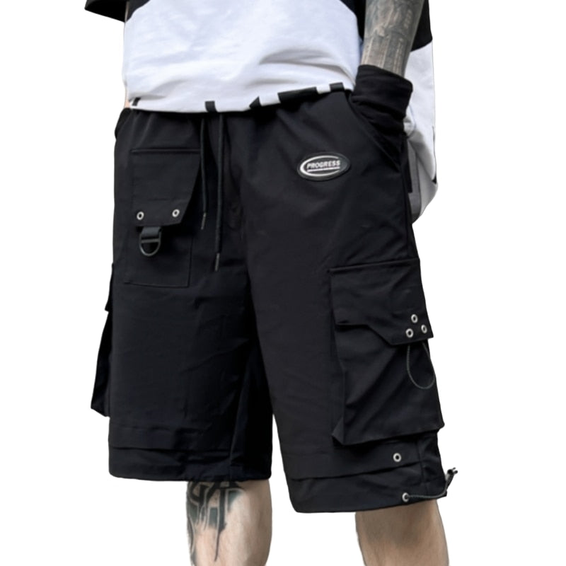 B1 Eyelet Style Combat Shorts ,  - Streetwear Shorts - Slick Street
