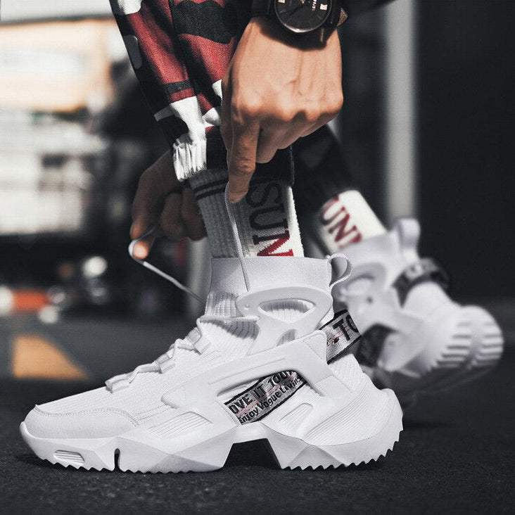 Aero Runner - Triple White , - Streetwear Shoes - Slick Street