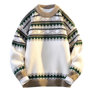 Native Art Knitwear O-Neck Sweater , - Streetwear Sweater - Slick Street