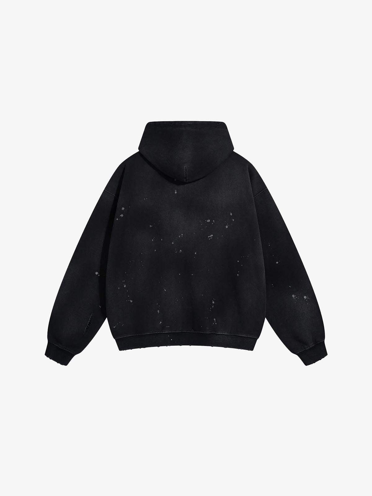 Iso Splash Abstract Oversized Pullover Hoodie , - Streetwear Hoodie - Slick Street