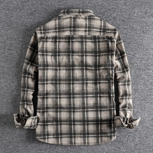 Plaid Chore Long Sleeve Shirt , - Streetwear Shirt - Slick Street