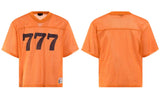 Triple Seven Mesh Panel Style T-Shirt Orange, M - Streetwear T-Shirts - Slick Street
