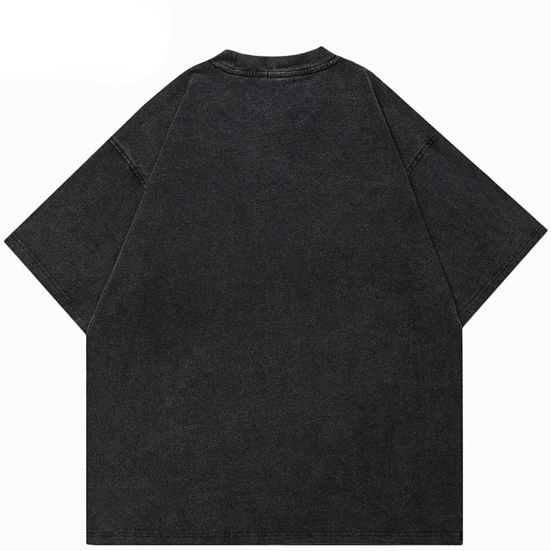 Puzzle Face Graphic Oversized T-Shirt ,  - Streetwear T-Shirt - Slick Street