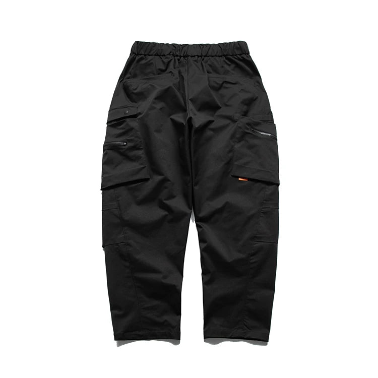 Multi-Pocket Elastic Waist Cargo Pants ,  - Streetwear Pants - Slick Street