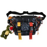 All Purpose Tie-Die Waist Bag Black, - Streetwear Bag - Slick Street