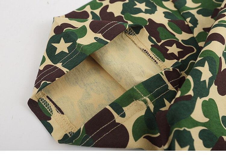 Snappy Crocodile Star Camouflage Design T-Shirt , - Streetwear T-Shirts - Slick Street