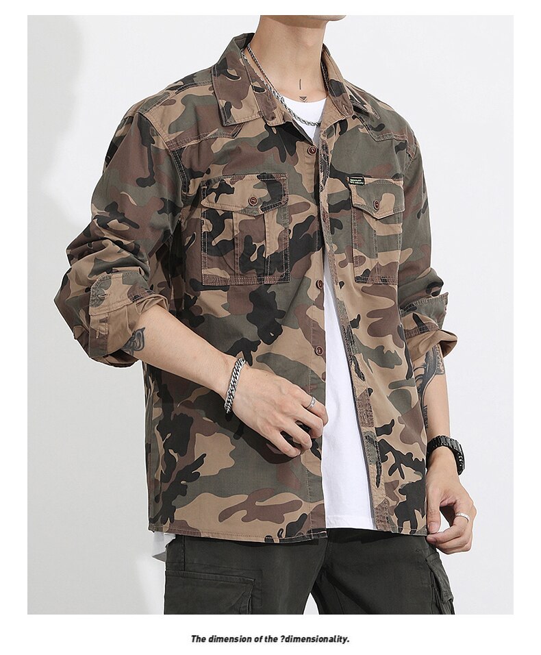 Military VSA Camouflage Shirt ,  - Streetwear Shirt - Slick Street