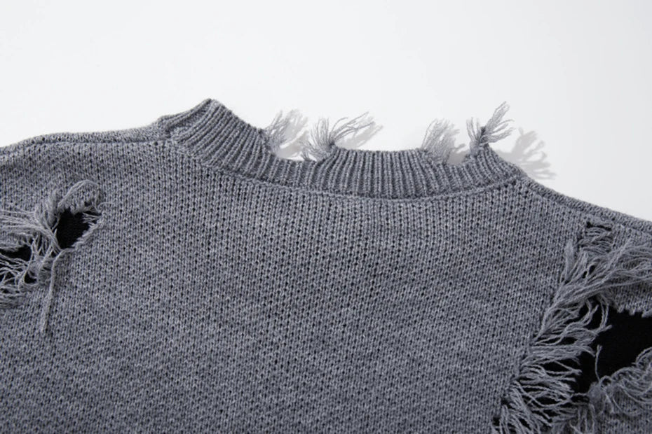 RA Distressed Sweatshirt , - Streetwear Sweatshirts - Slick Street