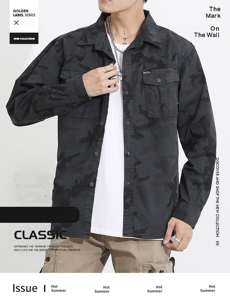 Military VSA Camouflage Shirt ,  - Streetwear Shirt - Slick Street
