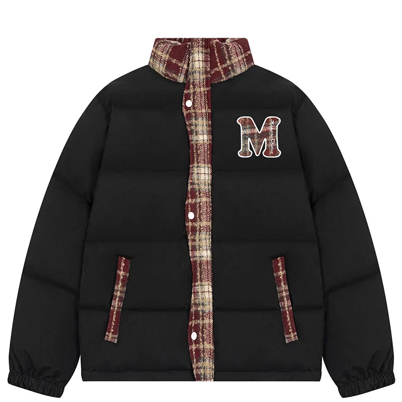 MKCH Letter Plaid Jacket ,  - Streetwear Jacket - Slick Street