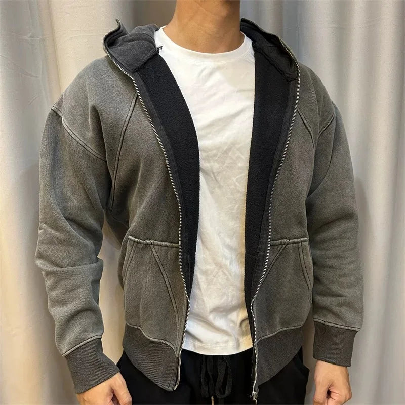 Monkey Cap Zipper Hoodie , - Streetwear Hoodie - Slick Street