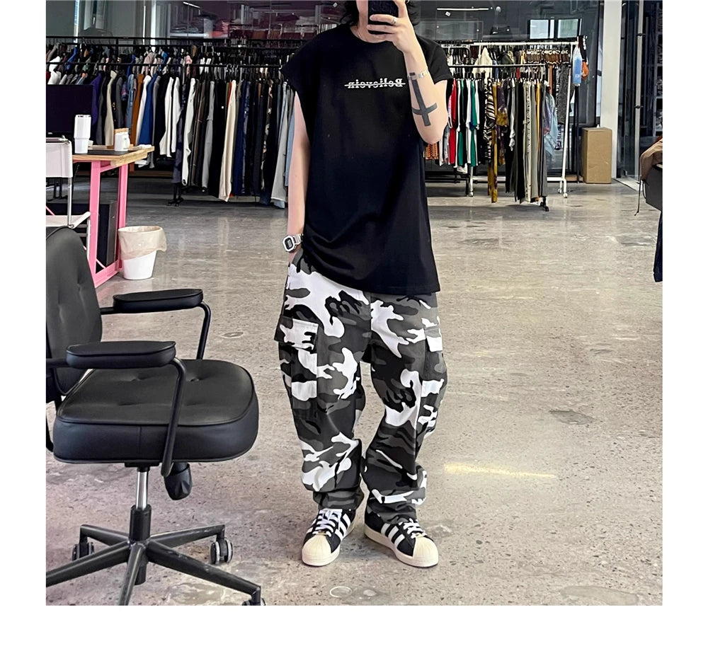 Snow X1 Camo Cargo Pants ,  - Streetwear Cargo Pants - Slick Street