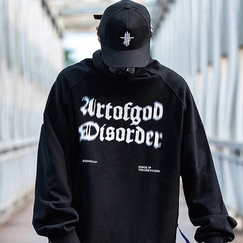 UrtofGod Disorder Turtleneck Sweatshirt Black, XS - Streetwear Sweatshirts - Slick Street