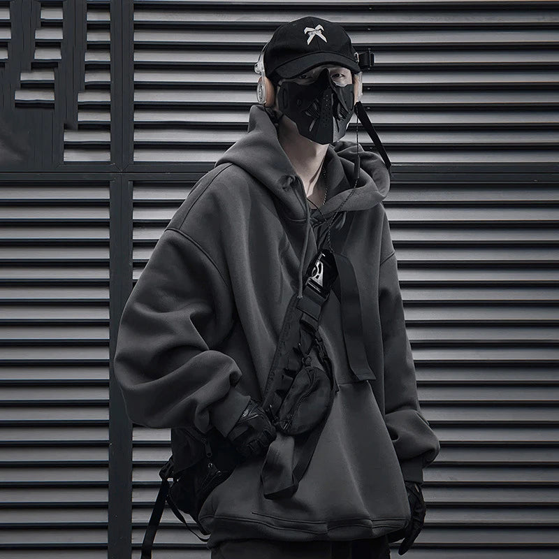 Plain Color Knit Style Pullover Hoodie ,  - Streetwear Hoodie - Slick Street