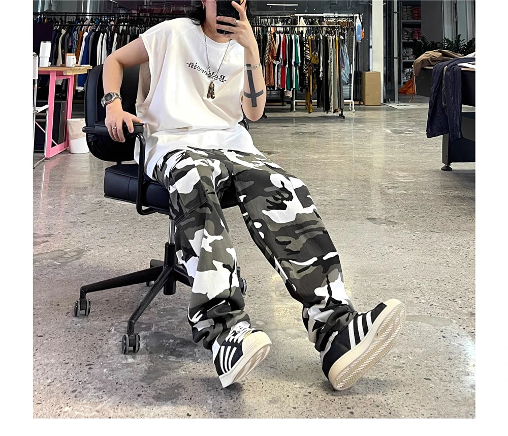 Snow X1 Camo Cargo Pants ,  - Streetwear Cargo Pants - Slick Street