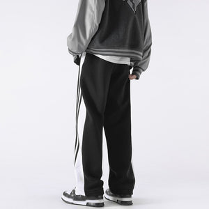 Three Bar Code Side Stripe Track Pants ,  - Streetwear Pants - Slick Street