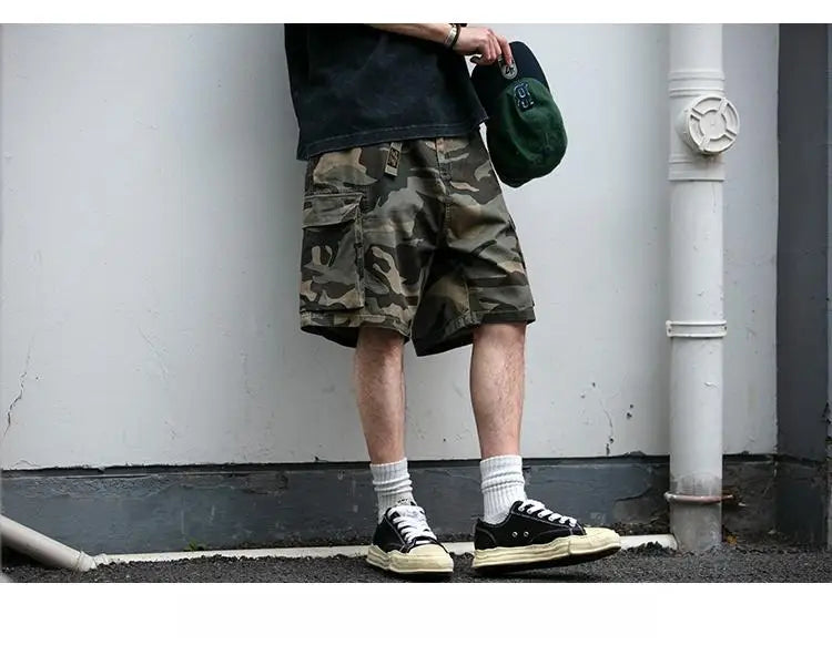 Camouflage Army Combat Style Shorts ,  - Streetwear Shorts - Slick Street