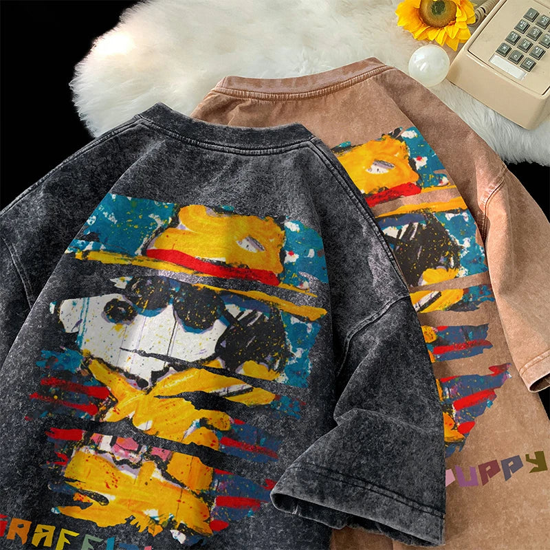 Spy Labrador Puppy Graffiti T-Shirt , - Streetwear T-Shirts - Slick Street