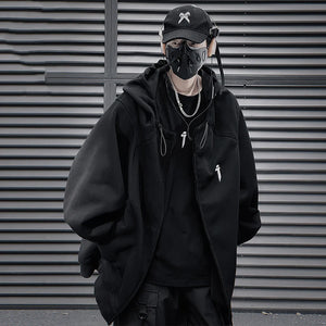 Alien 'i' Techwear Hoodie ,  - Streetwear Hoodie - Slick Street