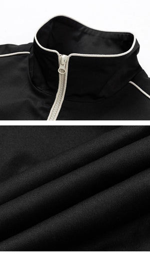 Striped White Lining With Rib sleeve Style Jacket ,  - Streetwear Jacket - Slick Street